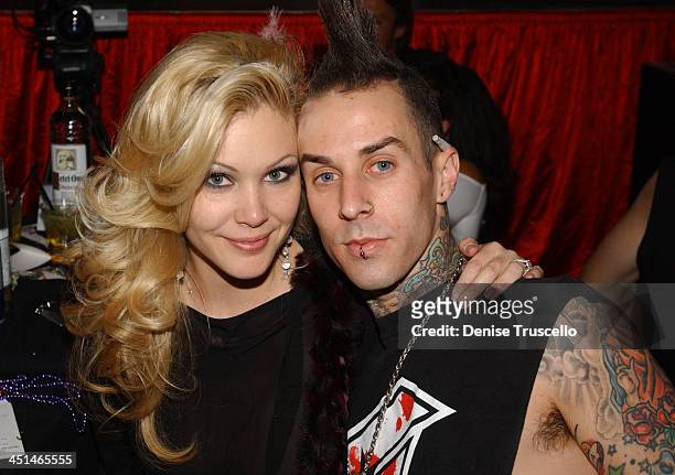 Shanna Moakler and Travis Barker during Beachers Comedy Madhouse - October 9, 2004 at The Hard Rock Hotel and Casino in Las Vegas in Las Vegas,...