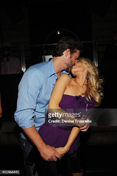Slade Smiley and Gretchen Rossi attend LAVO Nightclub at The Palazzo on November 29, 2009 in Las Vegas, Nevada.