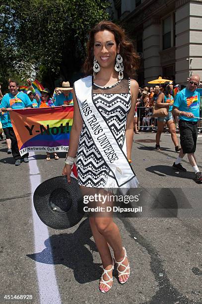 Amelia Vega attends the 2014 New York City Pride March on June 29, 2014 in New York City.