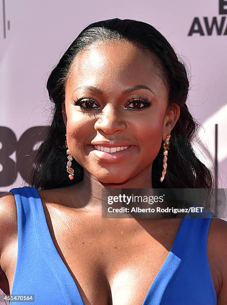 Actress/singer Naturi Naughton attends the Pantene Style Stage during BET AWARDS '14 at Nokia Theatre L.A. LIVE on June 29, 2014 in Los Angeles,...