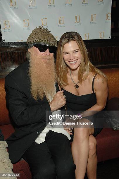 Musician Billy Gibbons of ZZ Top and his wife Gilligan Gibbons attend Slash's birthday party at JET Nightclub at the Mirage Hotel and Casino on July...