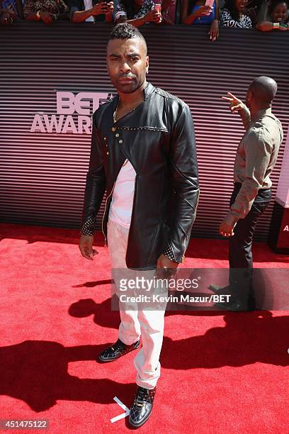 Singer Ginuwine attends the BET AWARDS '14 at Nokia Theatre L.A. LIVE on June 29, 2014 in Los Angeles, California.