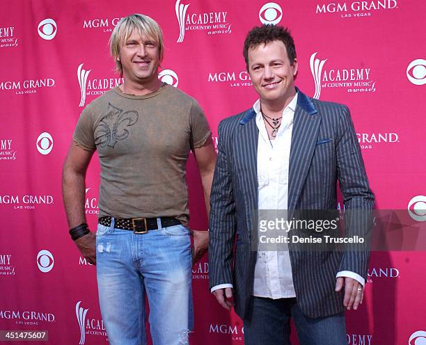 Keech Rainwater and Dean Sams of Lonestar during 41st Annual Academy of Country Music Awards - Arrivals at MGM Grand in Las Vegas, Nevada, United...