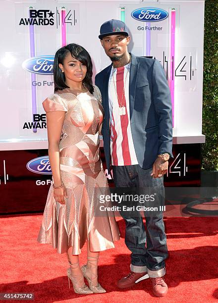 Actress Kyla Pratt and rapper Danny KP Kilpatrick attend the BET AWARDS '14 at Nokia Theatre L.A. LIVE on June 29, 2014 in Los Angeles, California.