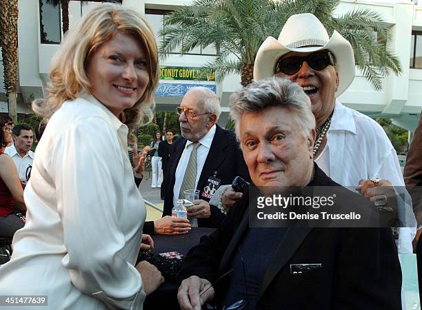 Jill and Tony Curtis with Monty Rock during BODIES...THE EXHIBITION - Opening Party at Tropicanna Hotel and Casino Resort in Las Vegas, Nevada.