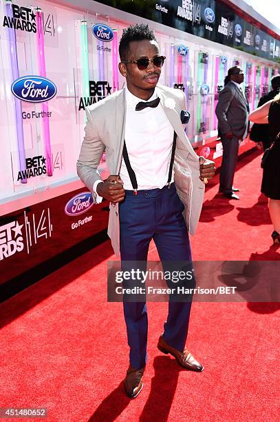 Singer Diamond Platnumz attends the BET AWARDS '14 at Nokia Theatre L.A. LIVE on June 29, 2014 in Los Angeles, California.