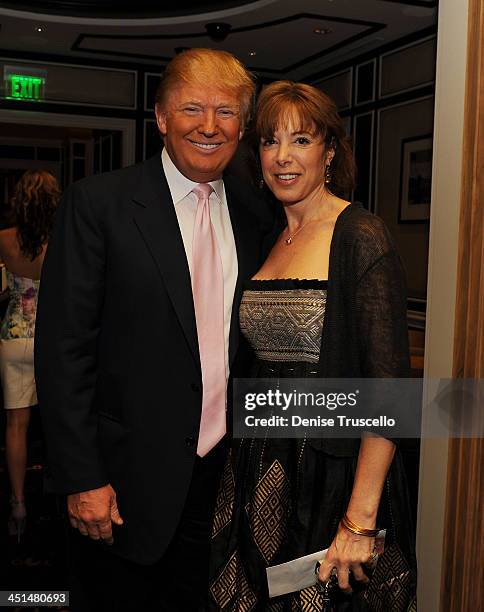 Donald J. Trump and Amy Sadowsky attend the Miss USA 2010 pageant at Planet Hollywood Casino Resort on May 16, 2010 in Las Vegas, Nevada.