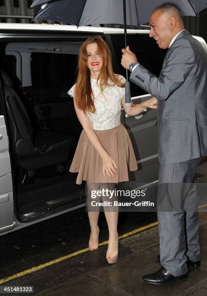 Isla Fisher is seen on June 20, 2013 in London, United Kingdom.