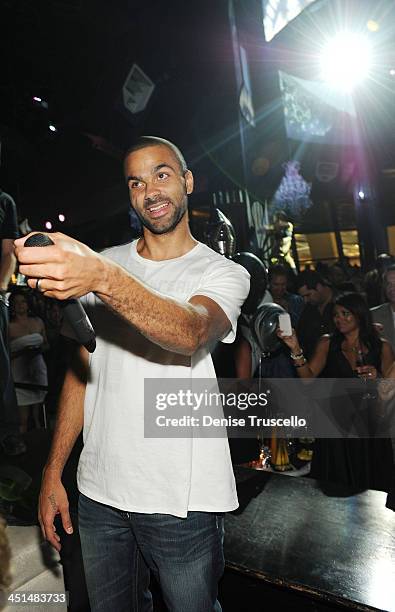 Tony Parker attends Eve Nightclub at Crystals at CityCenter on May 29, 2010 in Las Vegas, Nevada.