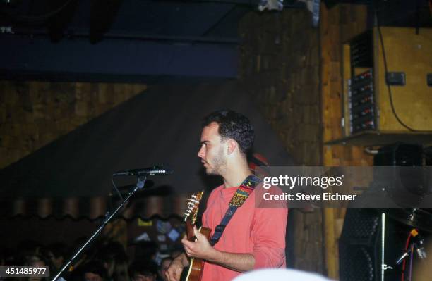 American rock group the Dave Matthews Band performs on stage at the Wetlands Preserve nightclub, June 24, 1993.