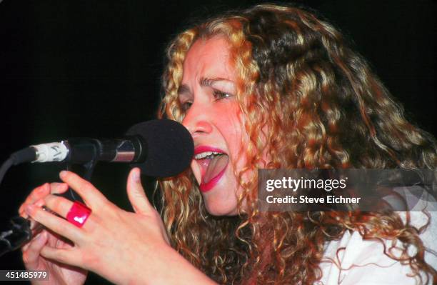 American musician Joan Osborne performs on stage at Irving Plaza, 1995.