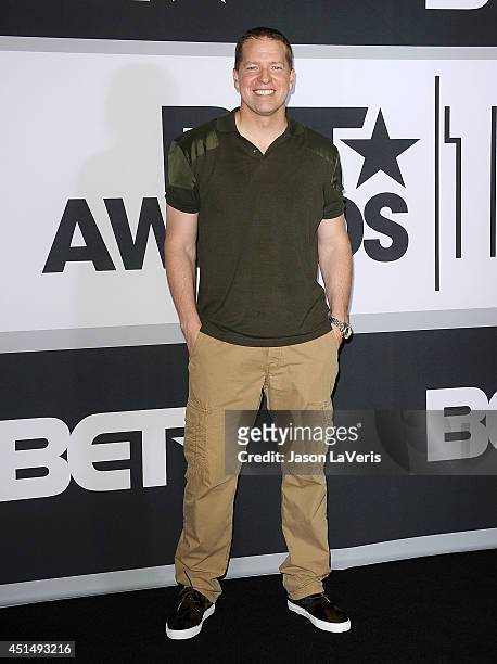 Actor Gary Owen poses in the press room at the 2014 BET Awards at Nokia Plaza L.A. LIVE on June 29, 2014 in Los Angeles, California.