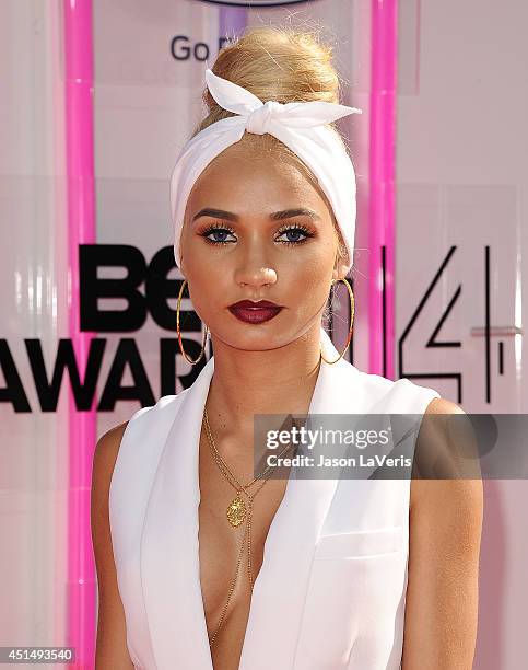 Singer Pia Mia Perez attends the 2014 BET Awards at Nokia Plaza L.A. LIVE on June 29, 2014 in Los Angeles, California.