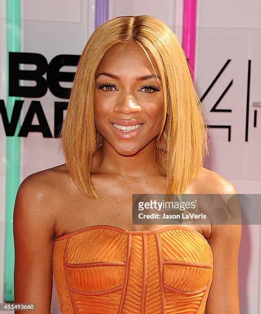 Rapper Lil' Mama attends the 2014 BET Awards at Nokia Plaza L.A. LIVE on June 29, 2014 in Los Angeles, California.