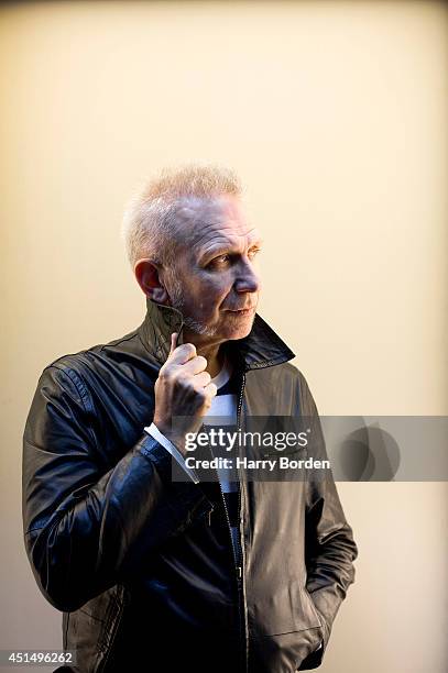 Fashion designer Jean Paul Gaultier is photographed for the Sunday Times magazine on March 12, 2014 in Paris, France.