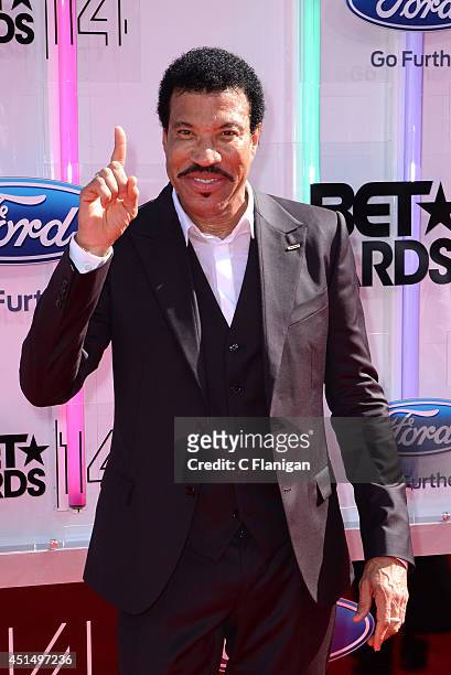 Lionel Richie arrives to the 2014 "BET AWARDS" at Nokia Plaza L.A. LIVE on June 29, 2014 in Los Angeles, California.