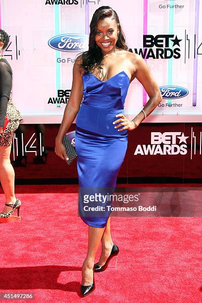 Nadine Ellis attends the "BET AWARDS" 14 held at Nokia Theatre L.A. Live on June 29, 2014 in Los Angeles, California.
