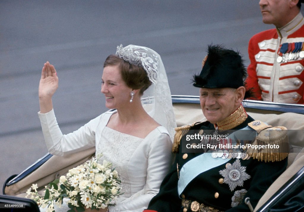 Princess Margarethe With King Frederick IX Of Denmark