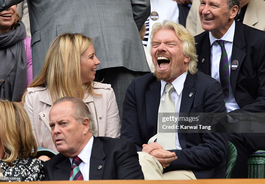 Celebrities Attend The Wimbledon Championships