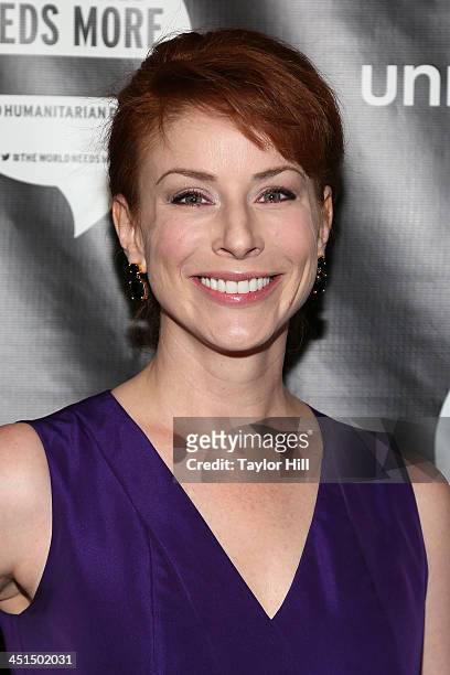 Actress Diane Neal attends the David Guetta "One Voice" Music Video Premiere at United Nations on November 22, 2013 in New York City.