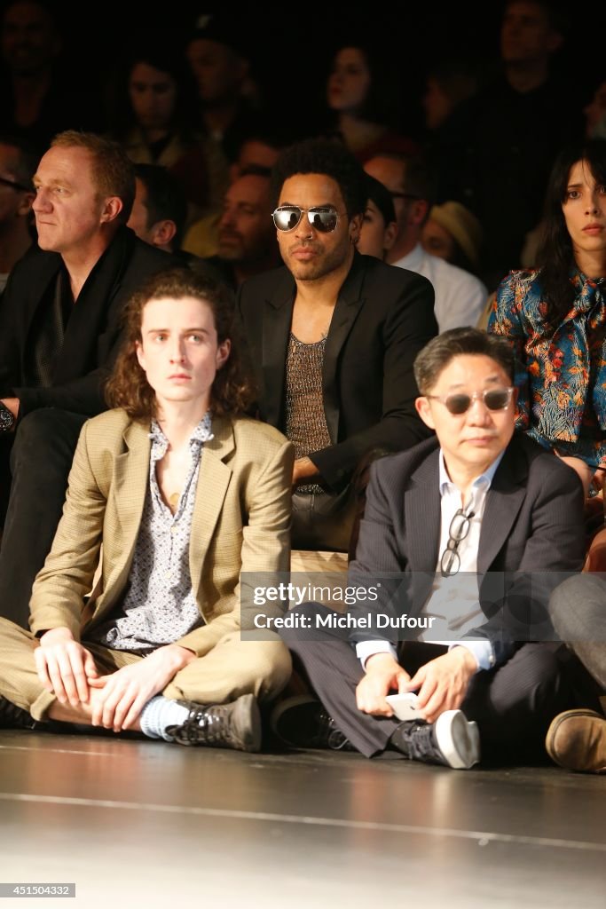 Saint Laurent :  Front Row- Paris Fashion Week - Menswear S/S 2015