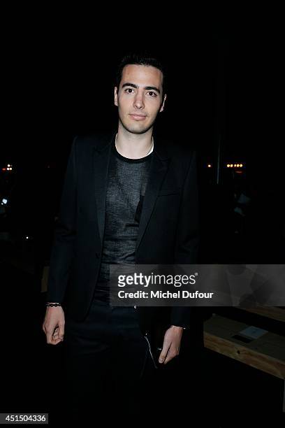 Jean Victor Meyers attends the Saint Laurent show as part of the Paris Fashion Week Menswear Spring/Summer 2015 on June 29, 2014 in Paris, France.