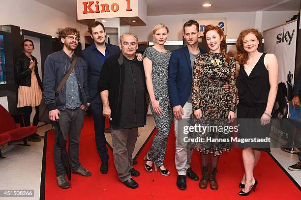 Cast and crew attend the 'Die Frau aus dem Moor' Premiere as part of Filmfest Muenchen 2014 on June 30, 2014 in Munich, Germany.