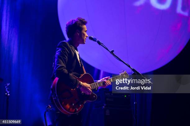 David Fonseca performs on stage at Bizkaia International Music Experience at Bilbao Exhibition Centre on November 22, 2013 in Bilbao, Spain.