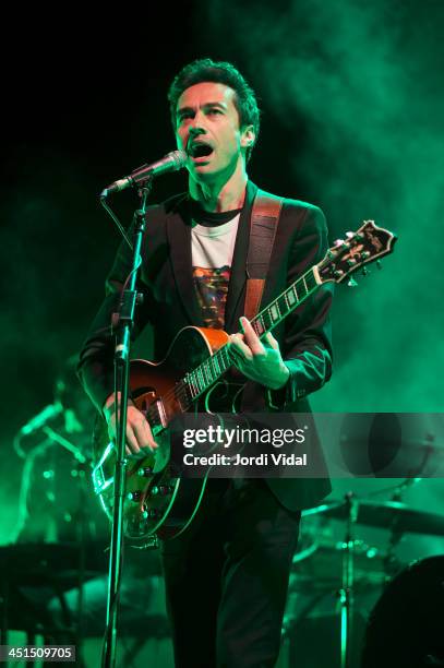 David Fonseca performs on stage at Bizkaia International Music Experience at Bilbao Exhibition Centre on November 22, 2013 in Bilbao, Spain.