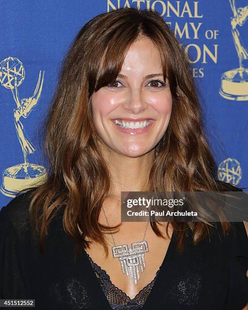 Personality Rebecca Budig attends the Daytime Creative Arts Emmy Awards Gala at Westin Bonaventure Hotel on June 20, 2014 in Los Angeles, California.