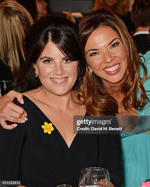 Monica Lewinsky and Heather Kerzner attend The Masterpiece Marie Curie Party supported by Jaeger-LeCoultre and hosted by Heather Kerzner at The Royal...