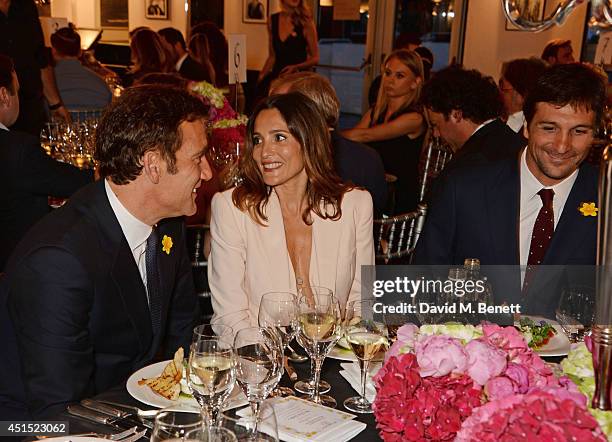 Clive Owen, Astrid Munoz and Natalie Burn attend The Masterpiece Marie Curie Party supported by Jaeger-LeCoultre and hosted by Heather Kerzner at The...