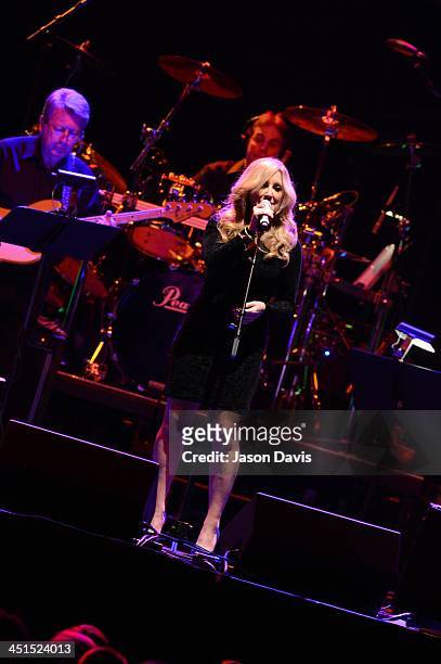 Recording artist Lisa Matassa performs during Playin' Possum! The Final No Show Tribute To George Jones at Bridgestone Arena on November 22, 2013 in...
