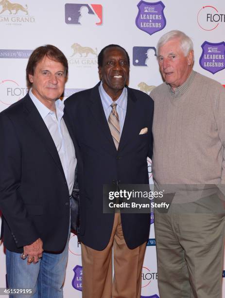 Former Major League Baseball manager and player Tony La Russa, former professional basketball player and Harlem Globetrotter Meadowlark Lemon and...