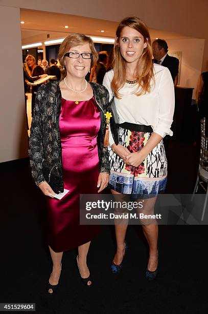 Dr Jane Collins , CEO of Marie Curie Cancer Care, and Princess Beatrice of York attend The Masterpiece Marie Curie Party supported by...