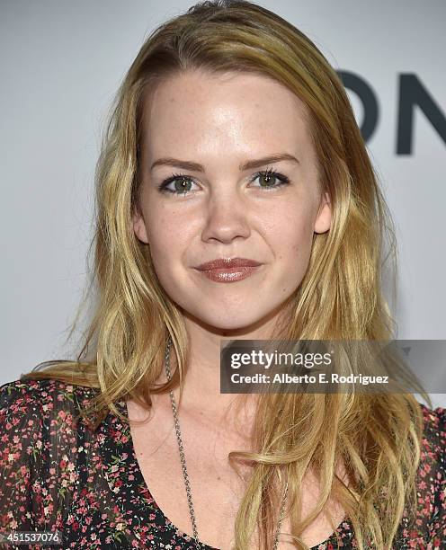 Actress Abbie Cobb attends the premiere of Lionsgate Films' "America" at Regal Cinemas L.A. Live on June 30, 2014 in Los Angeles, California.