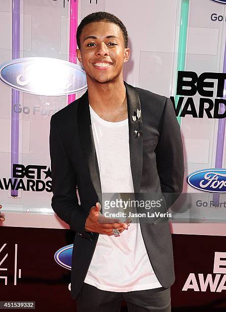 Rapper Diggy Simmons attends the 2014 BET Awards at Nokia Plaza L.A. LIVE on June 29, 2014 in Los Angeles, California.