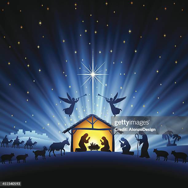 ilustraciones, imágenes clip art, dibujos animados e iconos de stock de mezquita escena nocturna - nativity scene