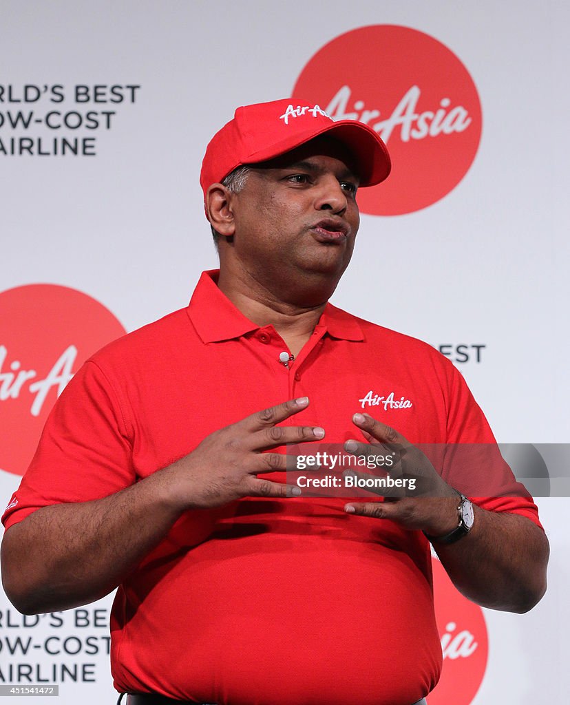 AirAsia Bhd. Chief Executive Officer Tony Fernandes News Conference