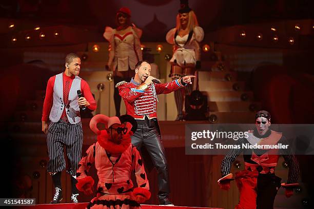Bobo performs during his premiere show 'Circus' at Europapark on November 23, 2013 in Rust, Germany.
