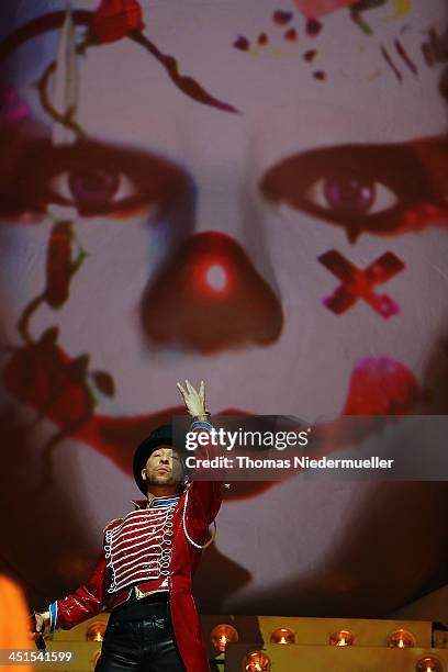 Bobo performs during his premiere show 'Circus' at Europapark on November 23, 2013 in Rust, Germany.