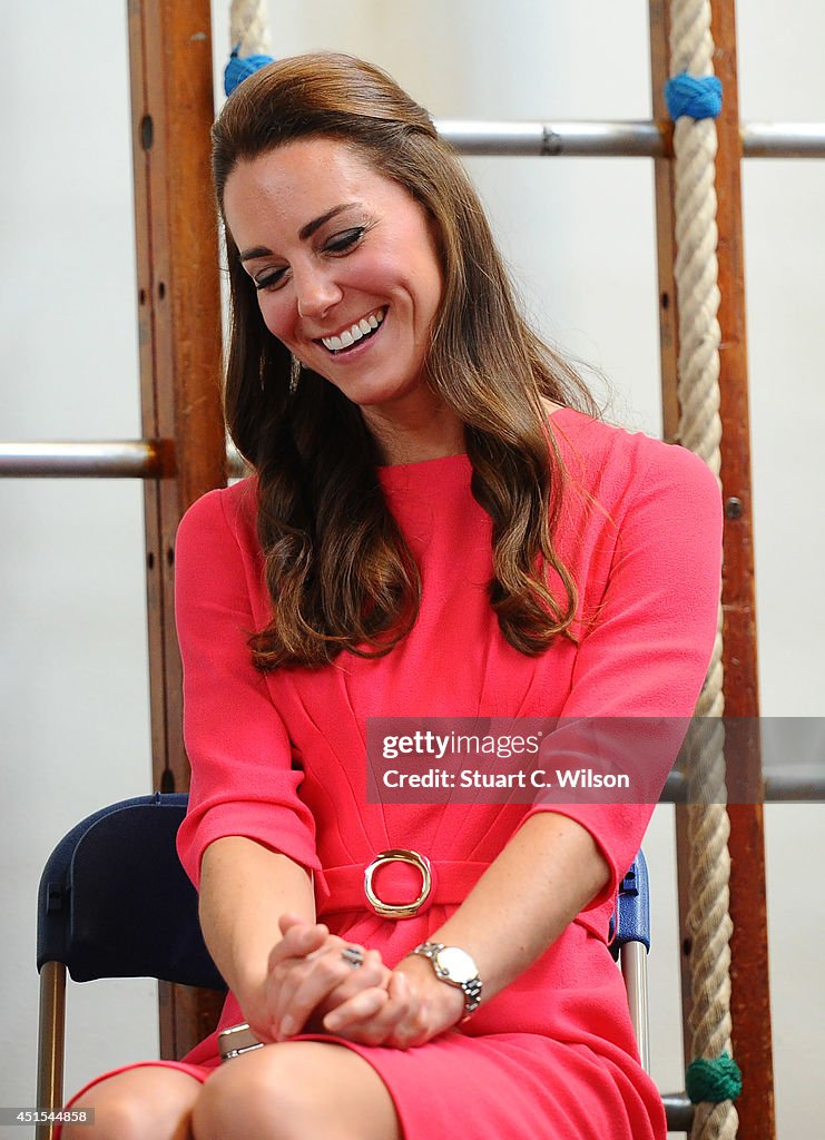 The Duchess Of Cambridge Visits An M-PACT Plus Counselling Programme