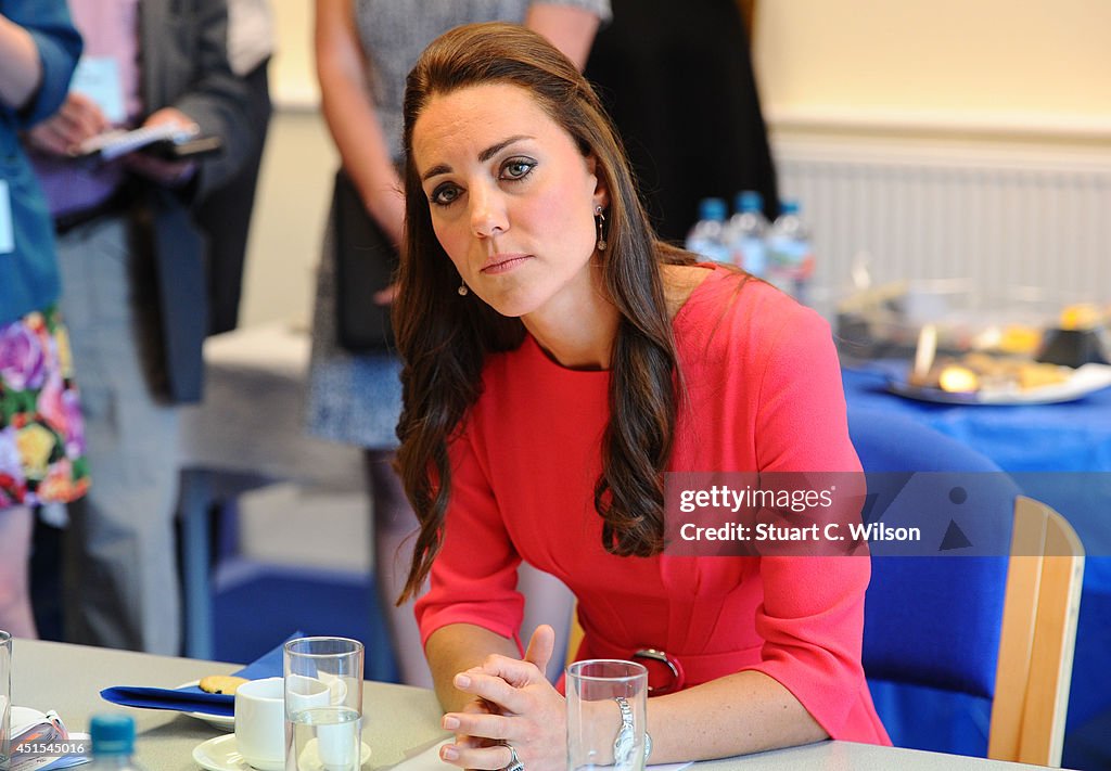 The Duchess Of Cambridge Visits An M-PACT Plus Counselling Programme