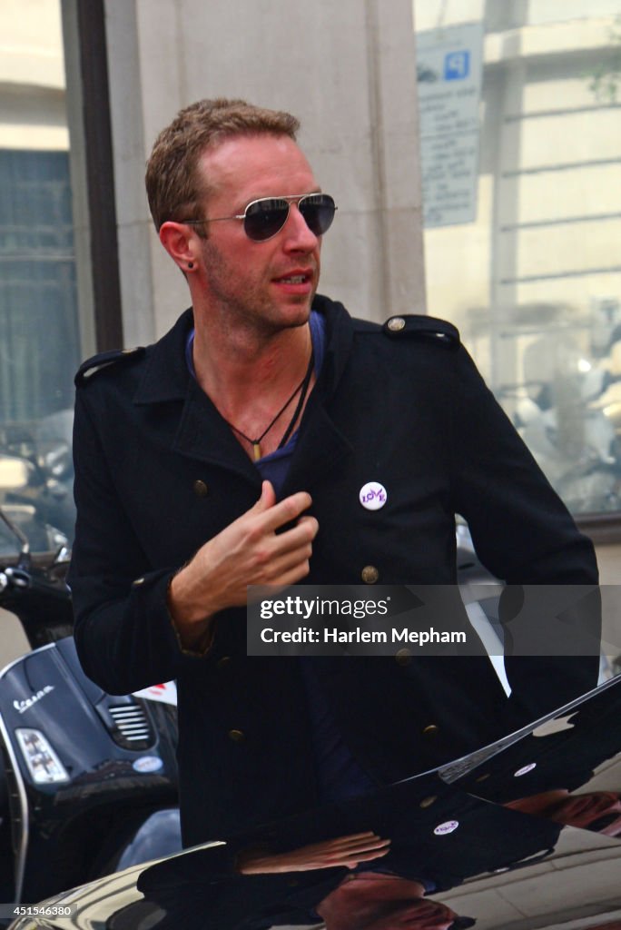 Celebrity Sightings In London - July 1, 2014