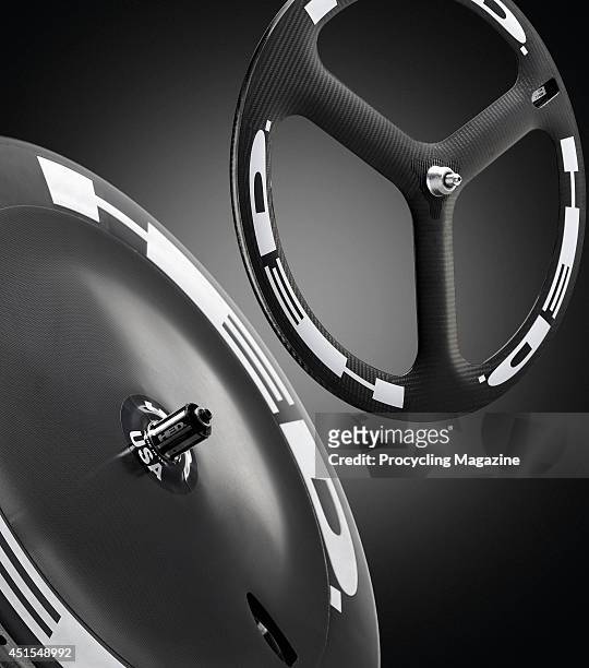 And HED Stinger FR Disc wheel photographed on a black background, taken on October 15, 2013.