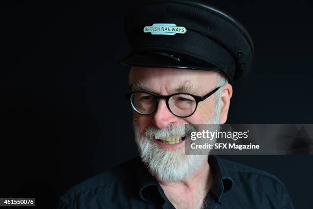 Portrait of English fantasy author Sir Terry Pratchett, photographed to promote the 40th novel in his Discworld series, Raising Steam, on September...