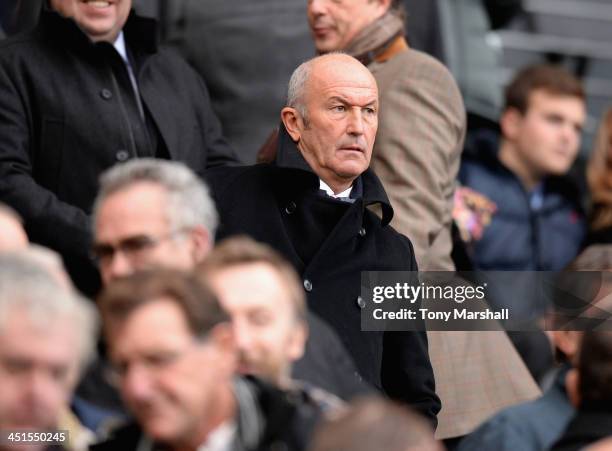 Tony Pulis, the new manager of Crystal Palace in the crowd during the Barclays Premier League match between Hull City and Crystal Palace at KC...
