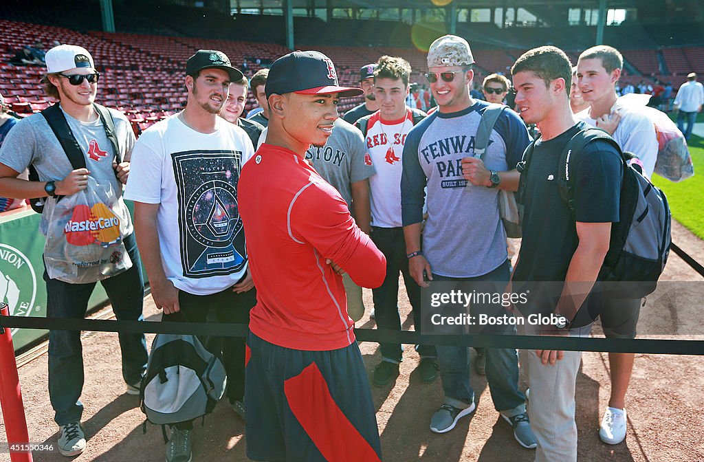 Boston Red Sox Vs. Chicago Cubs At Fenway Park