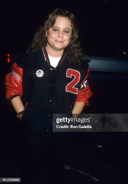 Actress Dana Hill attends Young Artists United's One-Year Anniversary Celebration on April 29, 1987 at Ed Debevic's Short Order Deluxe in Beverly...