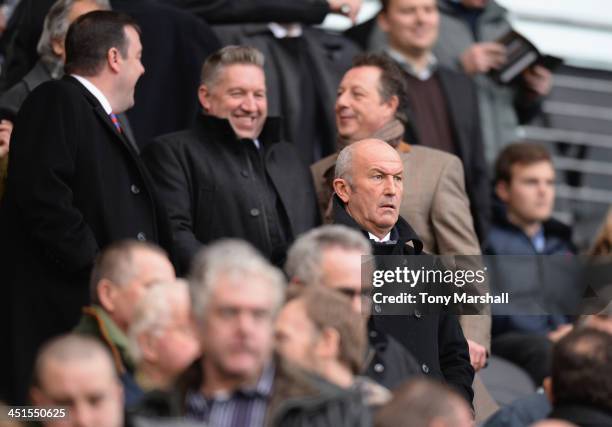 Tony Pulis, the new manager of Crystal Palace in the crowd during the Barclays Premier League match between Hull City and Crystal Palace at KC...